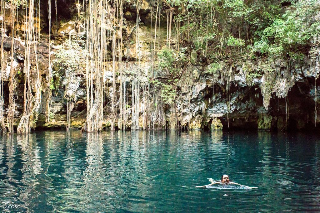 Cenote Yokdzonot in Yucatán Cenote Yokdzonot in Yucatán