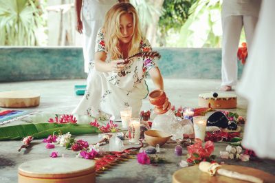 Feuerfrau-Zeremonie in Mexiko