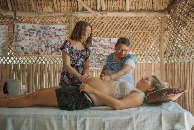 Hebammen-Uterus-Massage