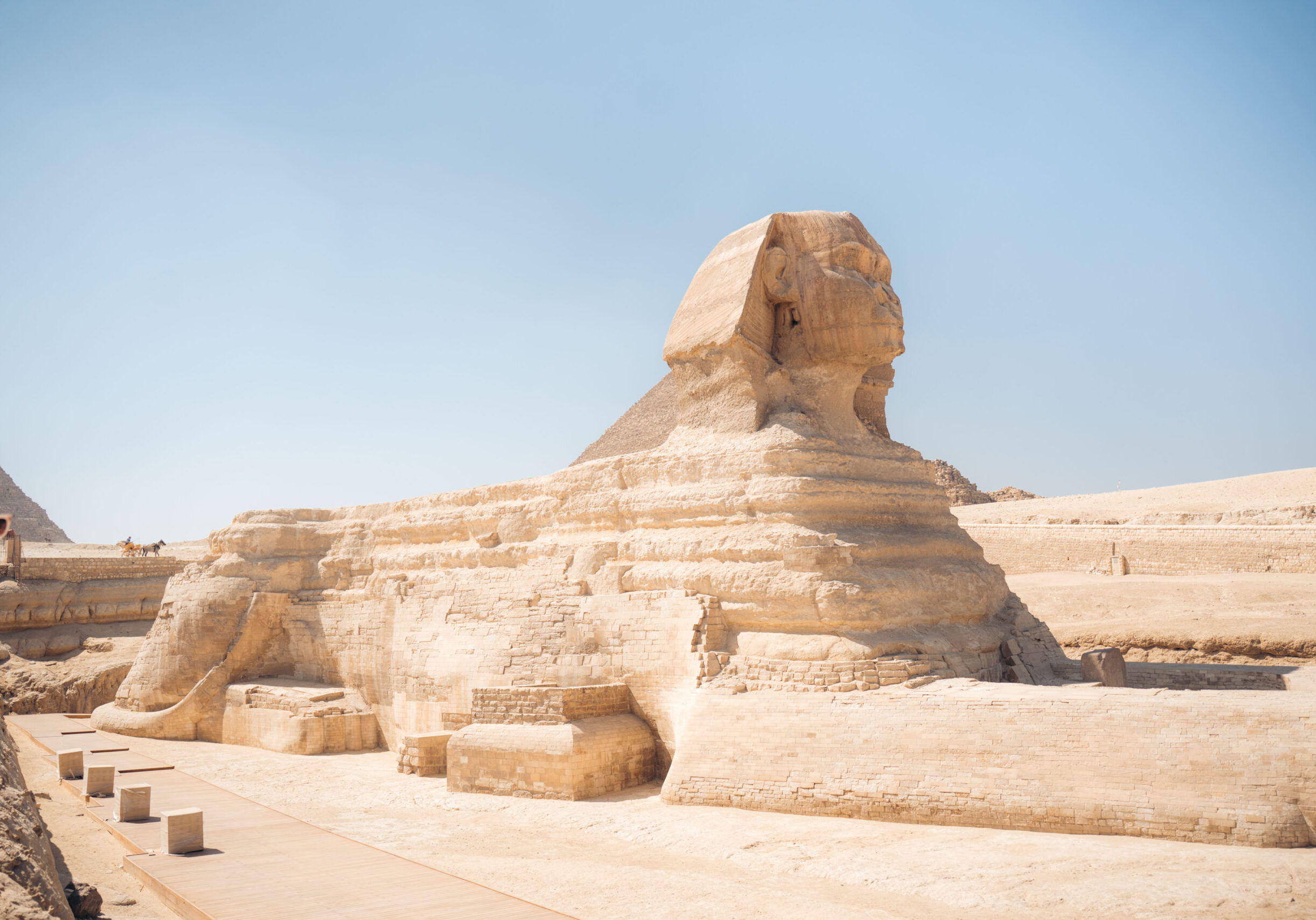 Sphinx Monument bei den Pyramiden von Giza auf der spirituellen Ägypten Reise von Sarah Gress
